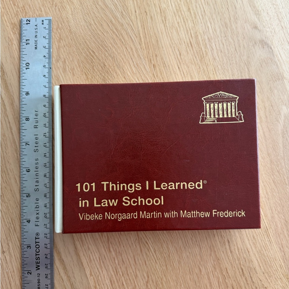 101 Things I Learned in Law School Book